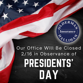 Presidents' Day office closed notice