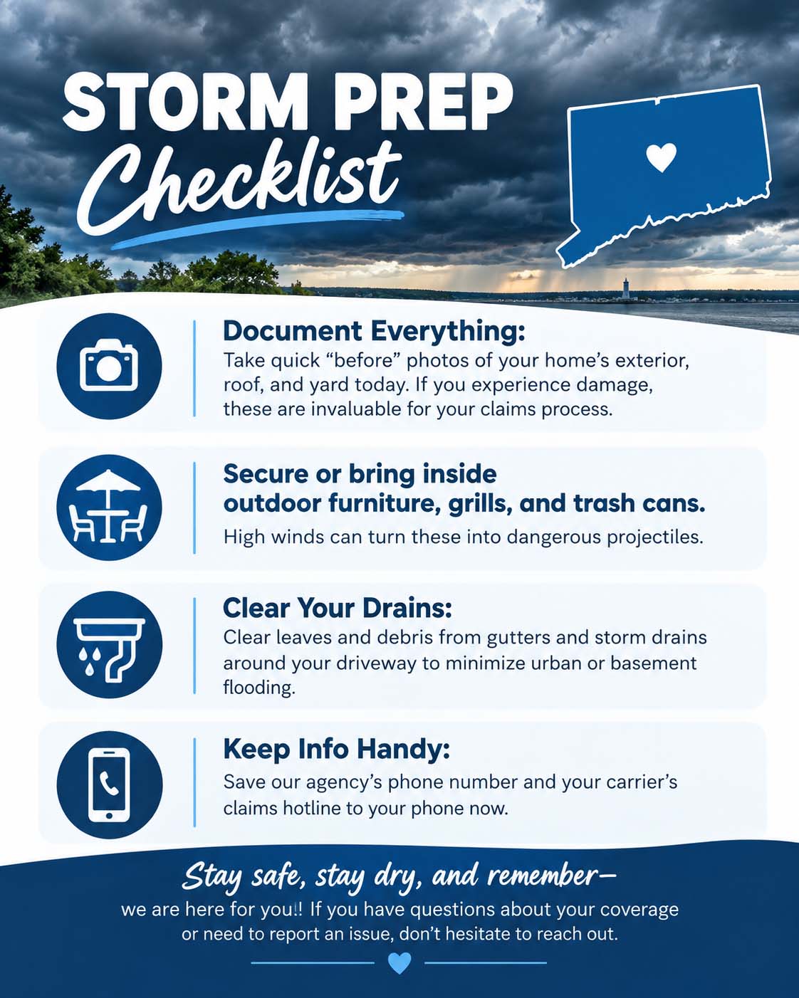 Storm crep checklist